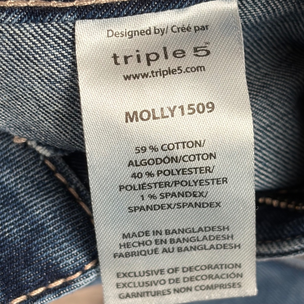 Joe's Jeans Molly 1509 Girls Blue Flare Leg Patch Pocket Denim Jeans Size 10 - Picture 8 of 11